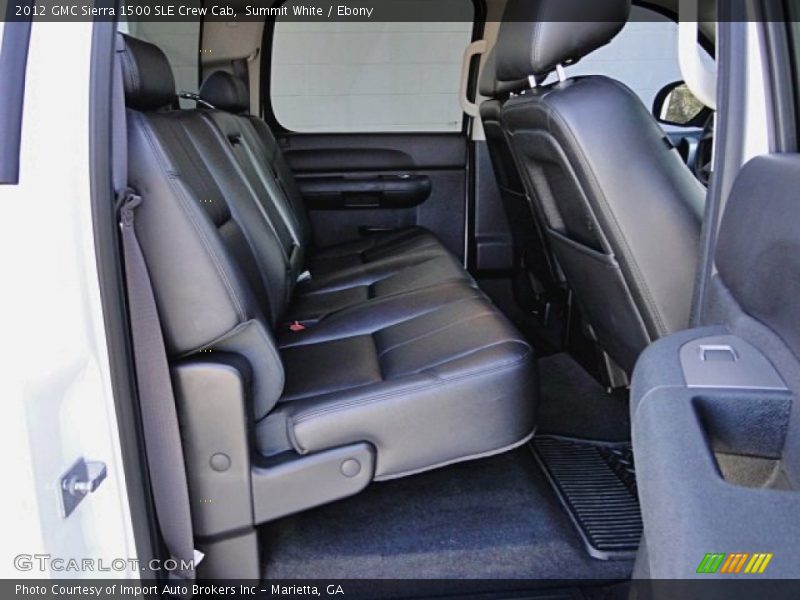 Summit White / Ebony 2012 GMC Sierra 1500 SLE Crew Cab