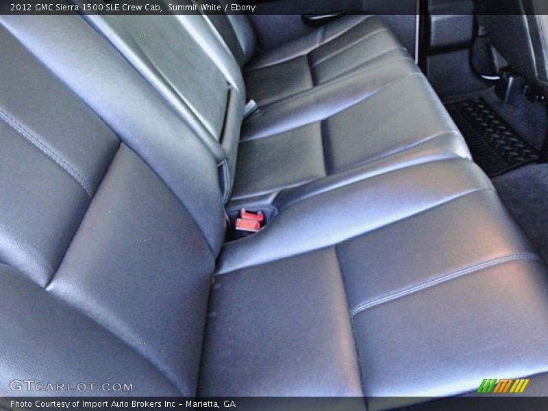 Summit White / Ebony 2012 GMC Sierra 1500 SLE Crew Cab