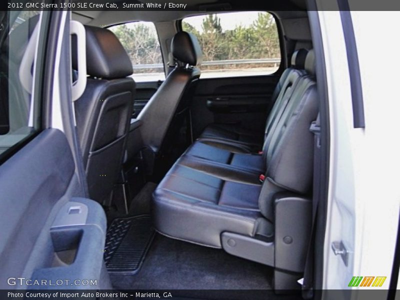 Summit White / Ebony 2012 GMC Sierra 1500 SLE Crew Cab