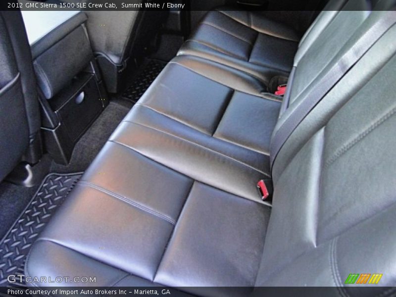 Summit White / Ebony 2012 GMC Sierra 1500 SLE Crew Cab