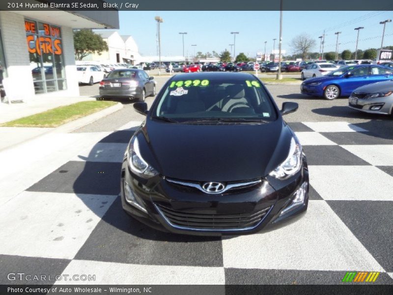 Black / Gray 2014 Hyundai Elantra SE Sedan