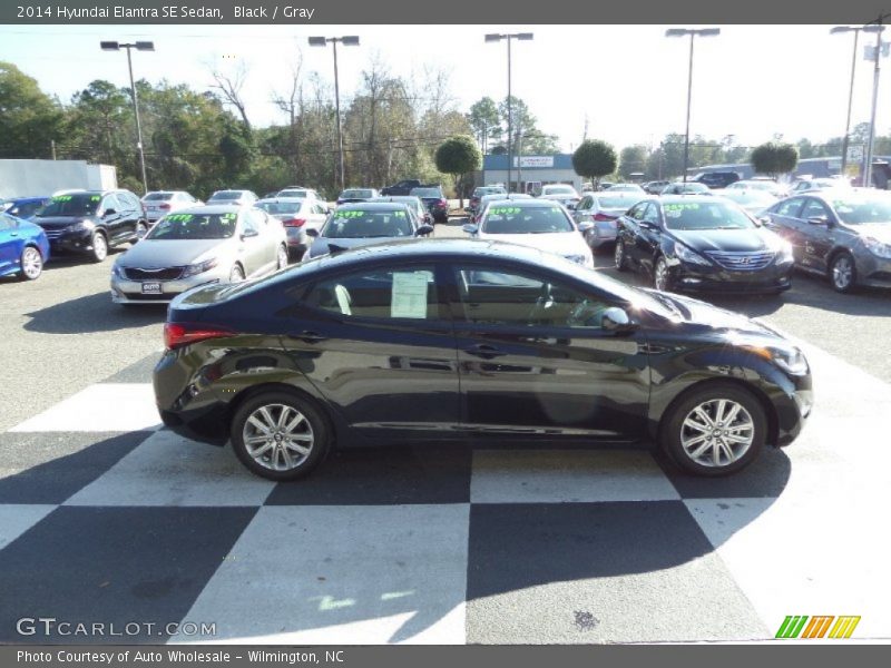 Black / Gray 2014 Hyundai Elantra SE Sedan