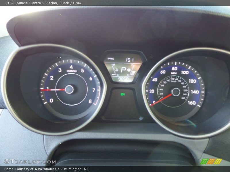 Black / Gray 2014 Hyundai Elantra SE Sedan