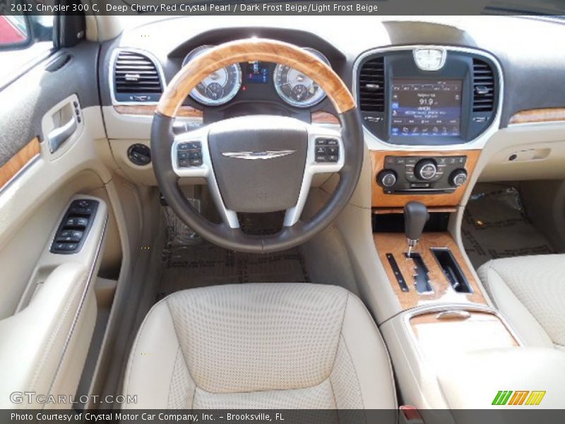Deep Cherry Red Crystal Pearl / Dark Frost Beige/Light Frost Beige 2012 Chrysler 300 C