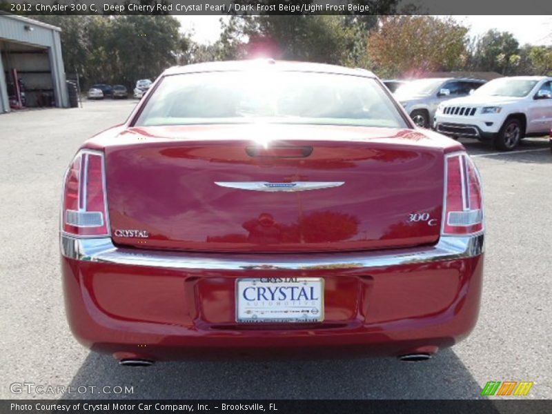 Deep Cherry Red Crystal Pearl / Dark Frost Beige/Light Frost Beige 2012 Chrysler 300 C