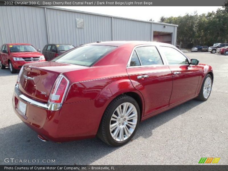 Deep Cherry Red Crystal Pearl / Dark Frost Beige/Light Frost Beige 2012 Chrysler 300 C