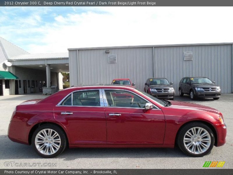 Deep Cherry Red Crystal Pearl / Dark Frost Beige/Light Frost Beige 2012 Chrysler 300 C