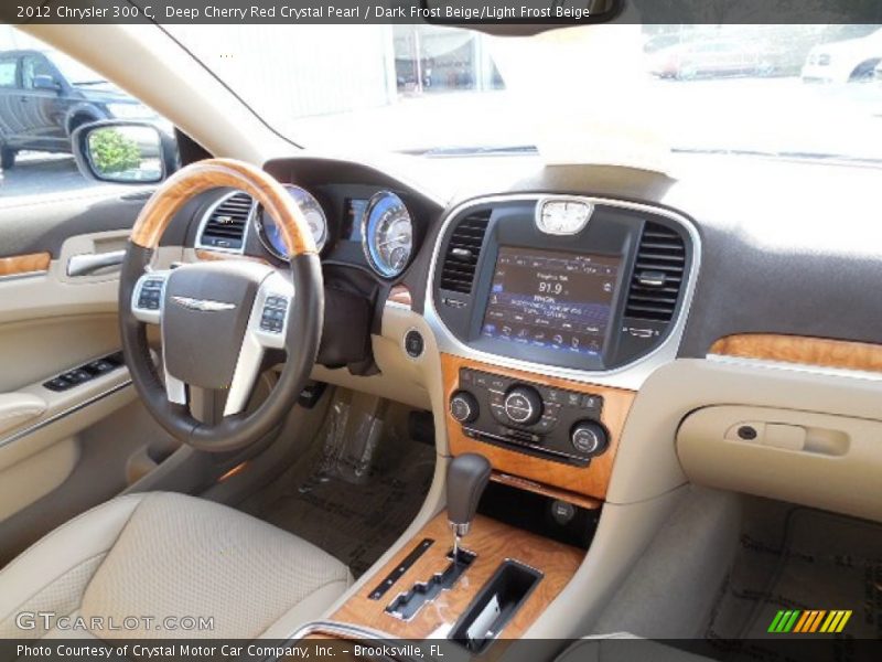 Deep Cherry Red Crystal Pearl / Dark Frost Beige/Light Frost Beige 2012 Chrysler 300 C