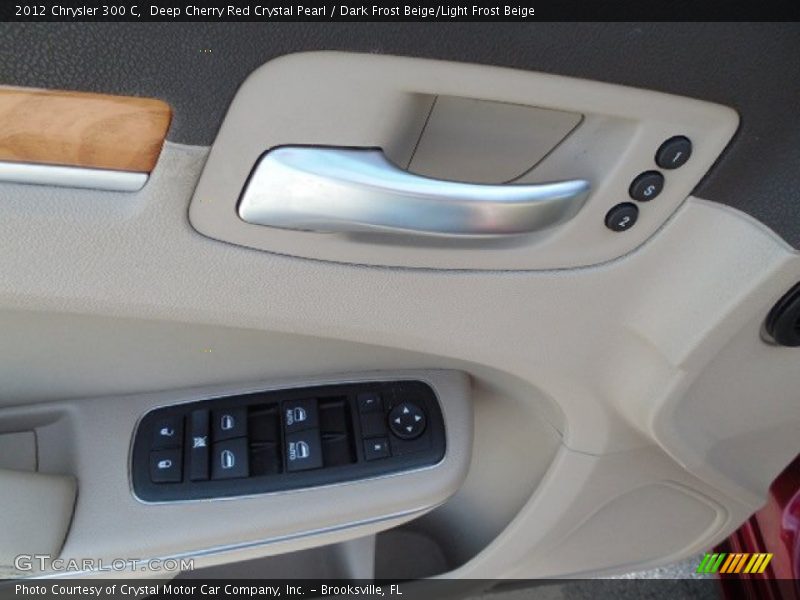 Deep Cherry Red Crystal Pearl / Dark Frost Beige/Light Frost Beige 2012 Chrysler 300 C