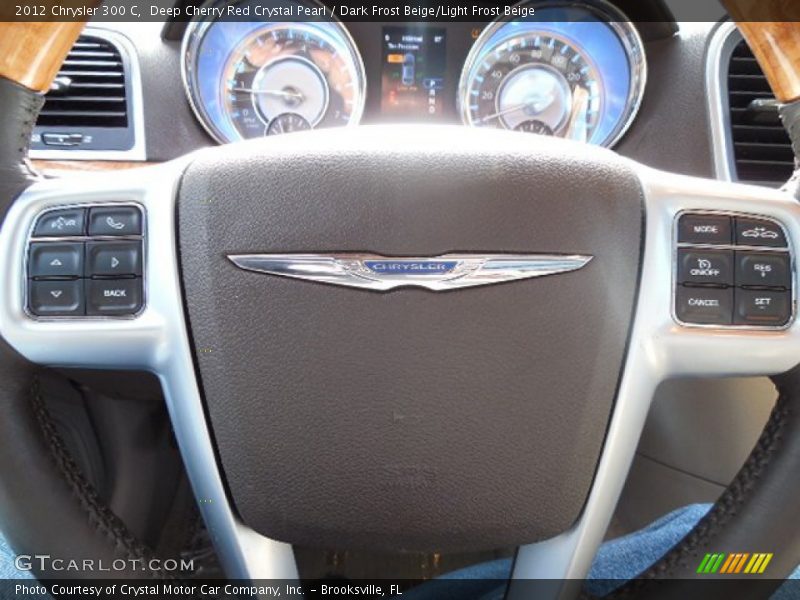 Deep Cherry Red Crystal Pearl / Dark Frost Beige/Light Frost Beige 2012 Chrysler 300 C