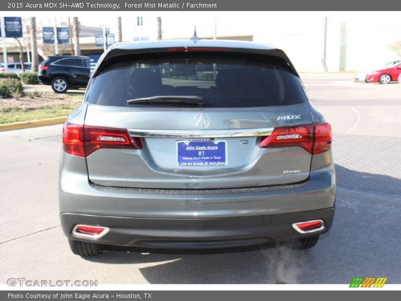 Forest Mist Metallic / Parchment 2015 Acura MDX SH-AWD Technology
