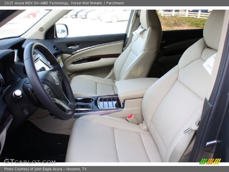 Forest Mist Metallic / Parchment 2015 Acura MDX SH-AWD Technology