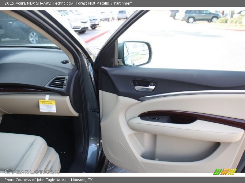 Forest Mist Metallic / Parchment 2015 Acura MDX SH-AWD Technology