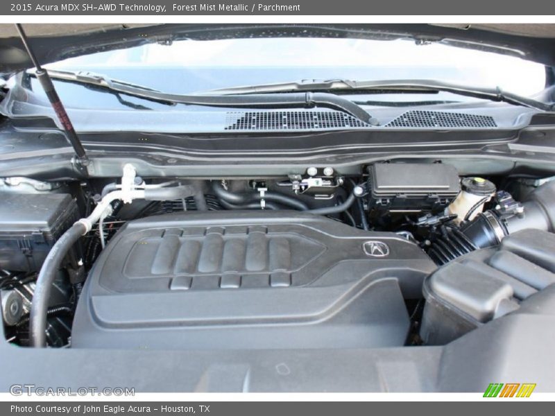 Forest Mist Metallic / Parchment 2015 Acura MDX SH-AWD Technology