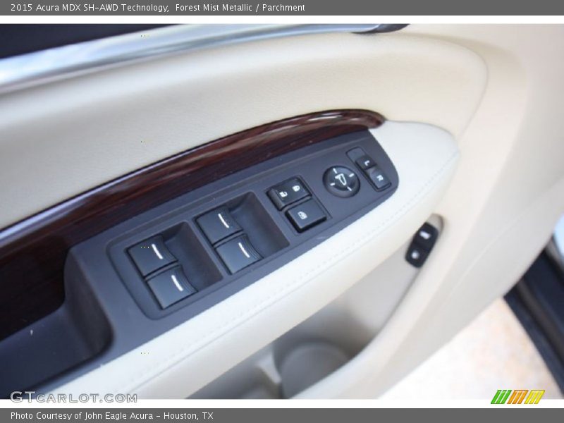 Forest Mist Metallic / Parchment 2015 Acura MDX SH-AWD Technology