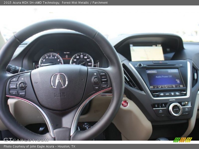 Forest Mist Metallic / Parchment 2015 Acura MDX SH-AWD Technology