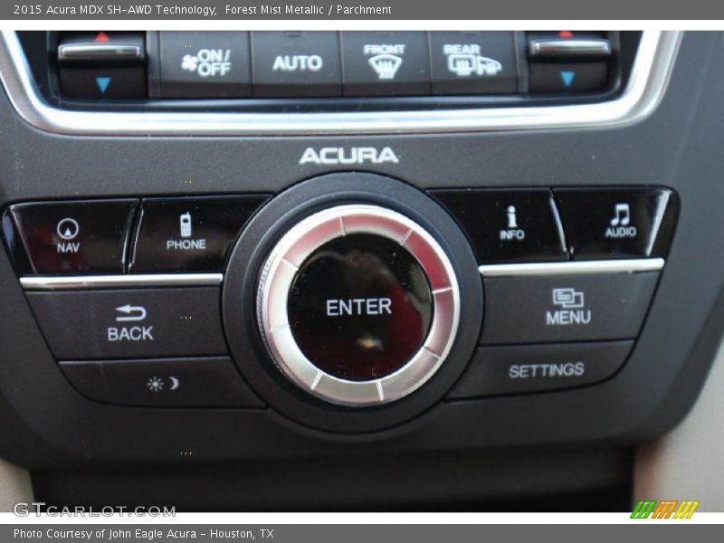 Forest Mist Metallic / Parchment 2015 Acura MDX SH-AWD Technology
