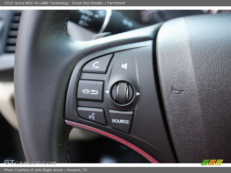 Forest Mist Metallic / Parchment 2015 Acura MDX SH-AWD Technology