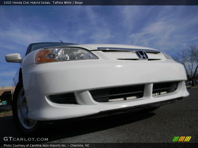 Taffeta White / Beige 2003 Honda Civic Hybrid Sedan