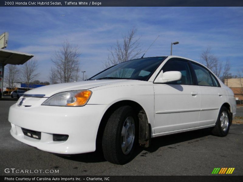 Front 3/4 View of 2003 Civic Hybrid Sedan