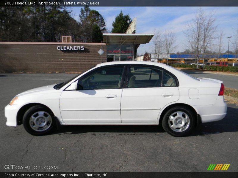Taffeta White / Beige 2003 Honda Civic Hybrid Sedan