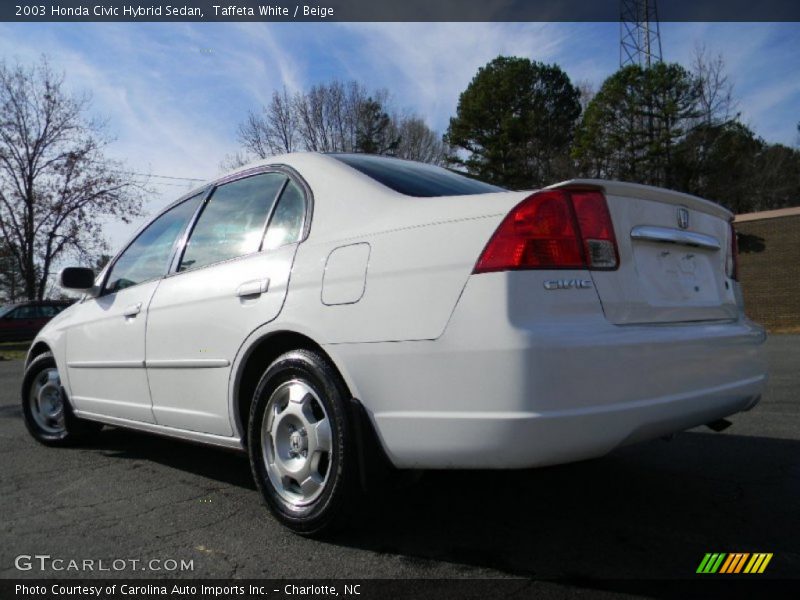 Taffeta White / Beige 2003 Honda Civic Hybrid Sedan