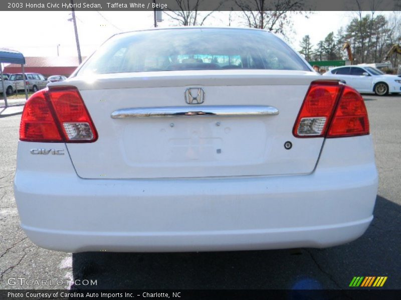 Taffeta White / Beige 2003 Honda Civic Hybrid Sedan
