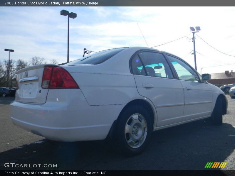 Taffeta White / Beige 2003 Honda Civic Hybrid Sedan