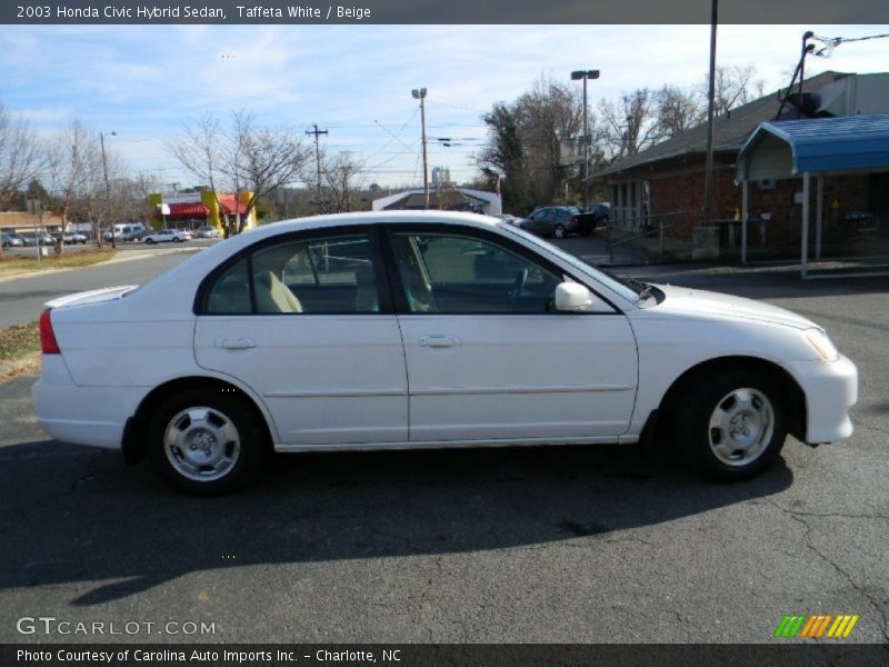 Taffeta White / Beige 2003 Honda Civic Hybrid Sedan
