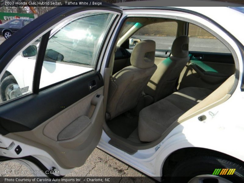 Taffeta White / Beige 2003 Honda Civic Hybrid Sedan