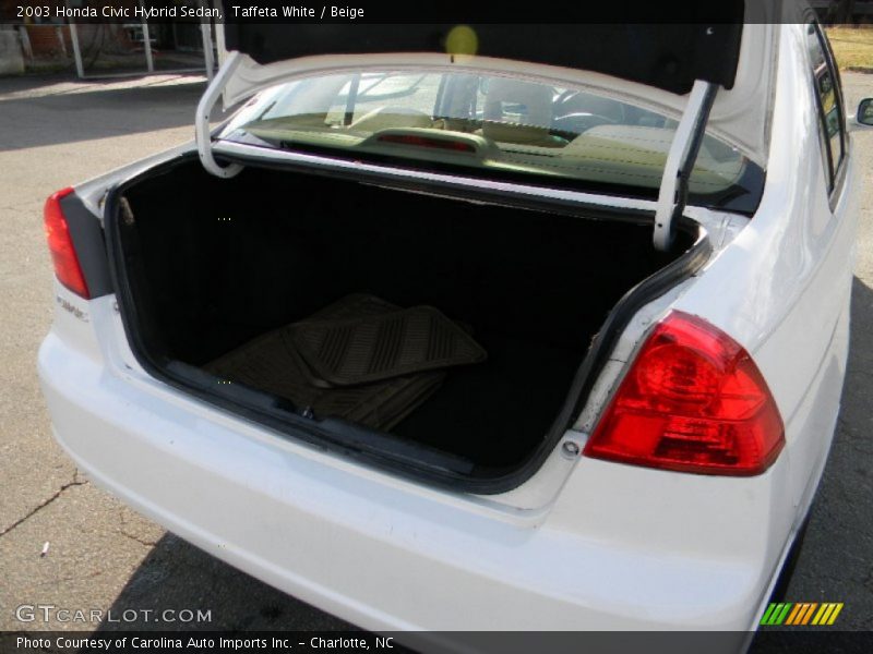 Taffeta White / Beige 2003 Honda Civic Hybrid Sedan