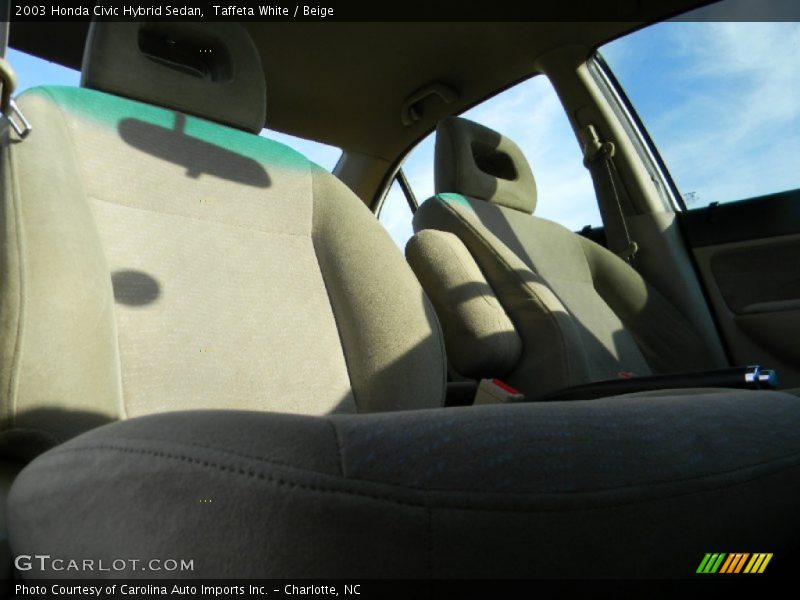 Taffeta White / Beige 2003 Honda Civic Hybrid Sedan