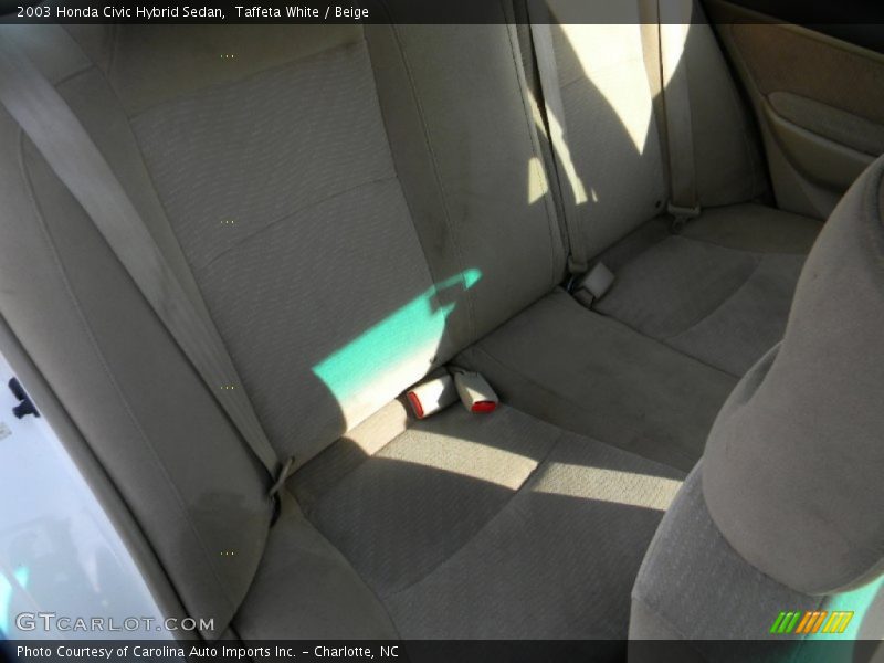Taffeta White / Beige 2003 Honda Civic Hybrid Sedan