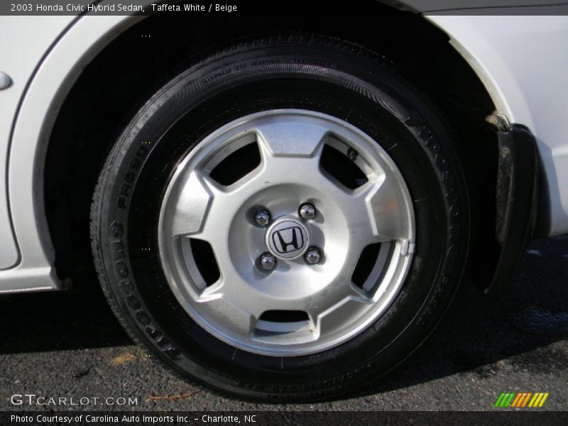 Taffeta White / Beige 2003 Honda Civic Hybrid Sedan