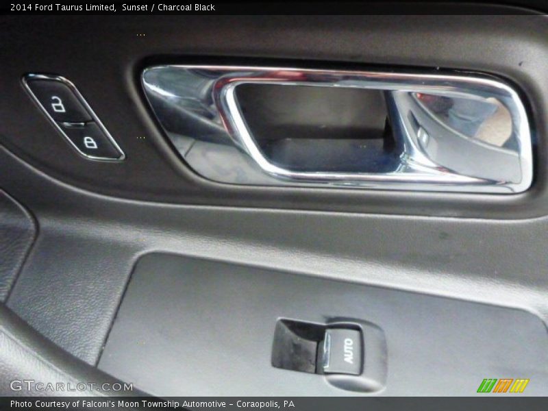Sunset / Charcoal Black 2014 Ford Taurus Limited