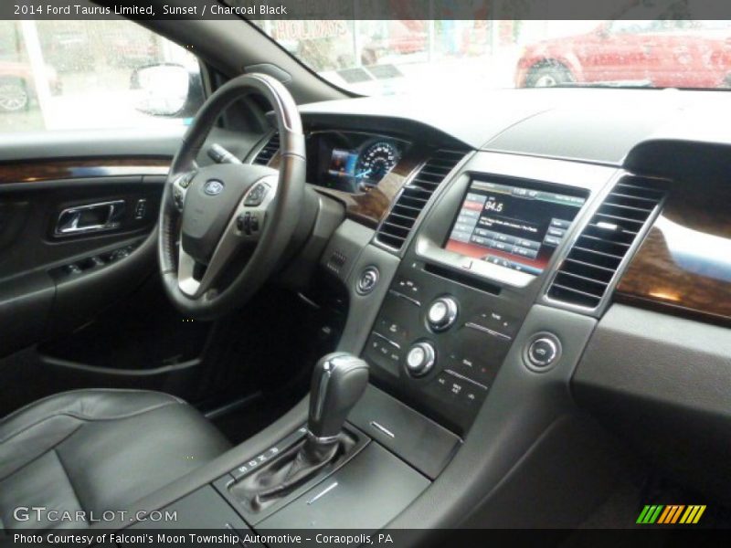 Sunset / Charcoal Black 2014 Ford Taurus Limited