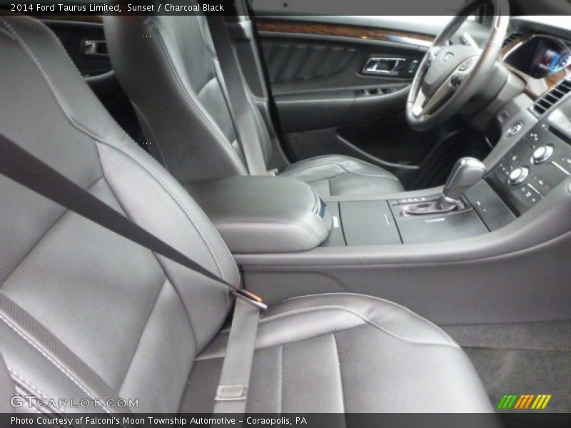 Sunset / Charcoal Black 2014 Ford Taurus Limited