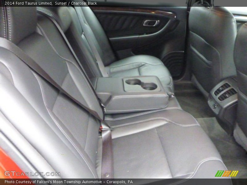 Sunset / Charcoal Black 2014 Ford Taurus Limited