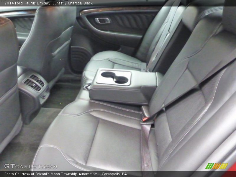 Sunset / Charcoal Black 2014 Ford Taurus Limited