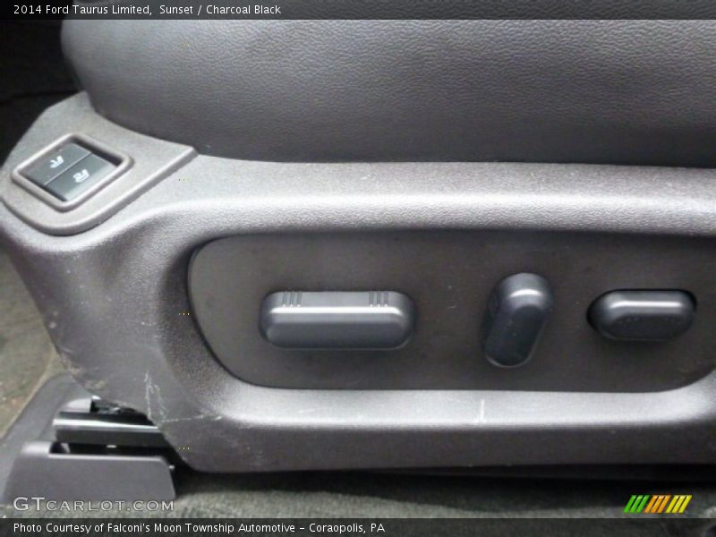 Sunset / Charcoal Black 2014 Ford Taurus Limited