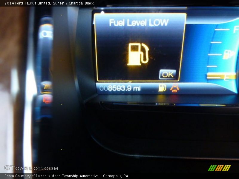 Sunset / Charcoal Black 2014 Ford Taurus Limited