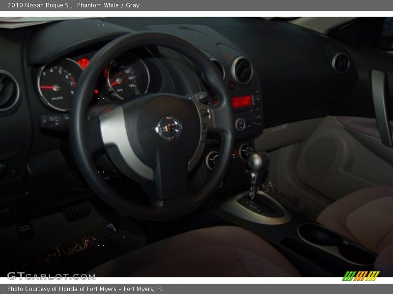 Phantom White / Gray 2010 Nissan Rogue SL