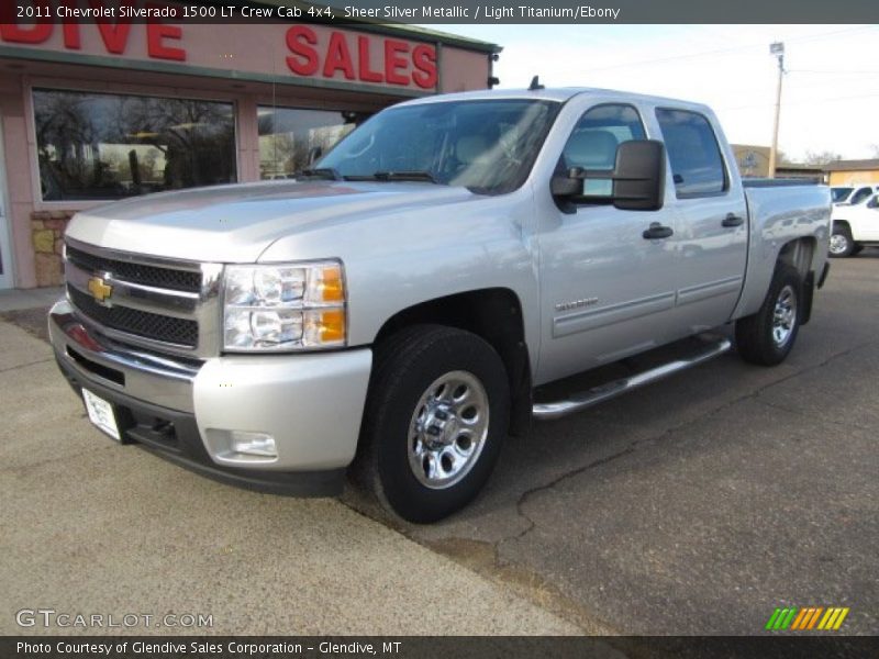 Sheer Silver Metallic / Light Titanium/Ebony 2011 Chevrolet Silverado 1500 LT Crew Cab 4x4