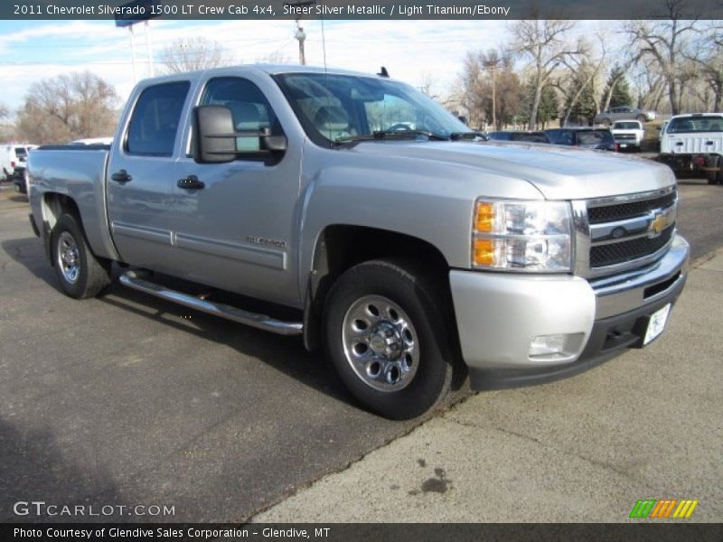 Sheer Silver Metallic / Light Titanium/Ebony 2011 Chevrolet Silverado 1500 LT Crew Cab 4x4