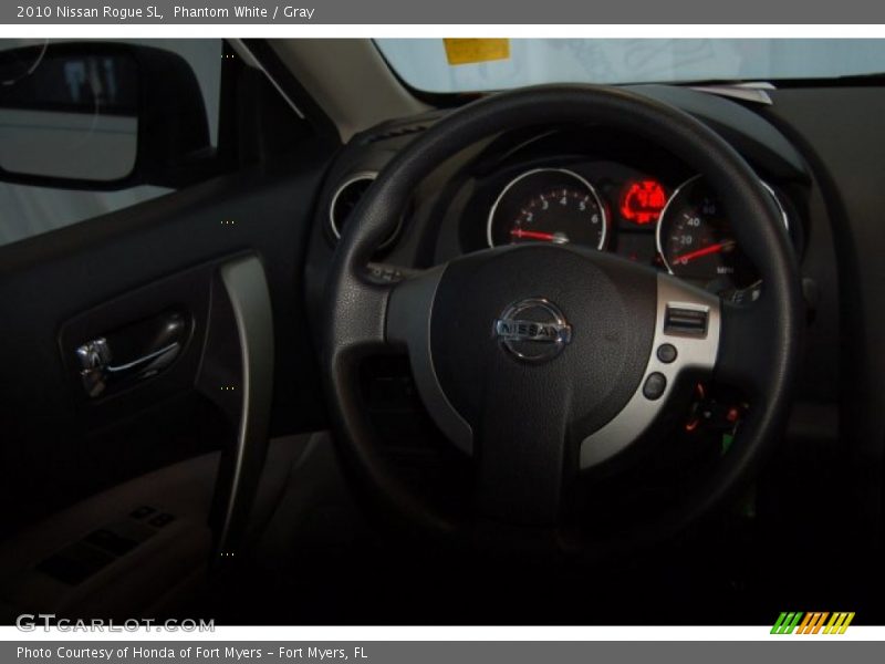 Phantom White / Gray 2010 Nissan Rogue SL