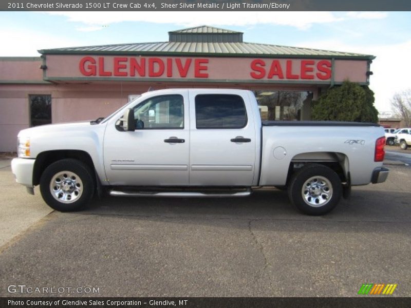 Sheer Silver Metallic / Light Titanium/Ebony 2011 Chevrolet Silverado 1500 LT Crew Cab 4x4