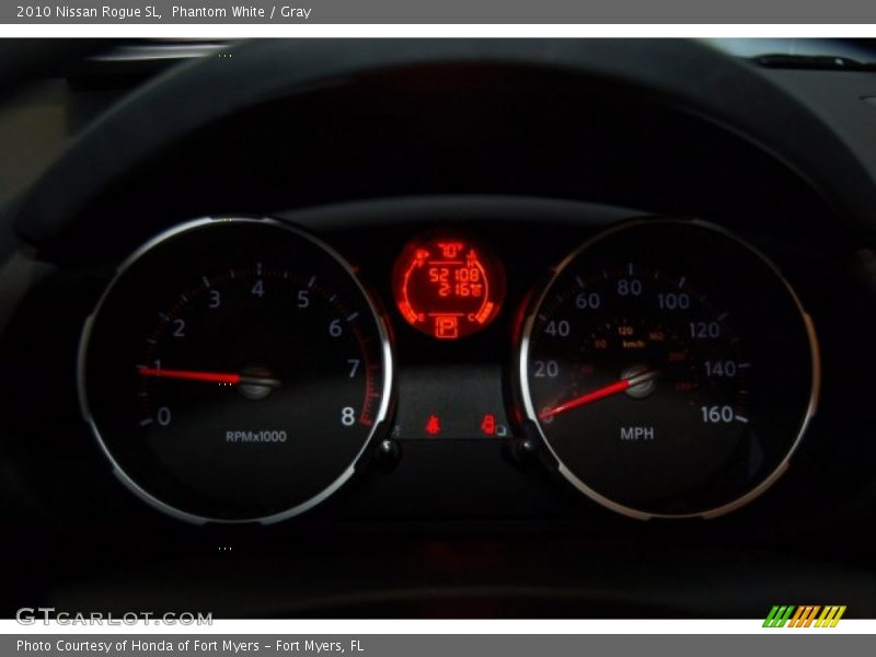 Phantom White / Gray 2010 Nissan Rogue SL