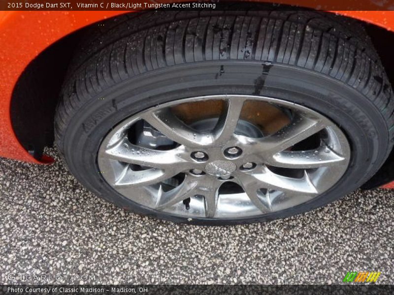 Vitamin C / Black/Light Tungsten Accent Stitching 2015 Dodge Dart SXT