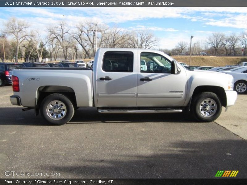 Sheer Silver Metallic / Light Titanium/Ebony 2011 Chevrolet Silverado 1500 LT Crew Cab 4x4