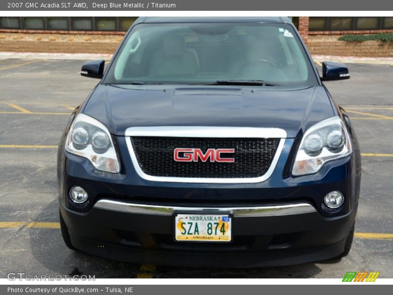 Deep Blue Metallic / Titanium 2007 GMC Acadia SLT AWD
